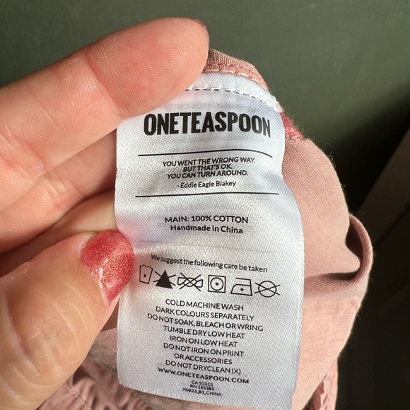 One Teaspoon Shabbies Drawstring boyfriend Jeans in pink Medium - Picture 5 of 10